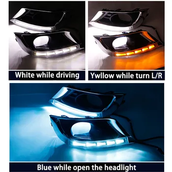 

ECAHAYAKU for Toyota Camry 2009 2010 2011 led daytime running lights DRL white yellow blue LED front fog lights driving light