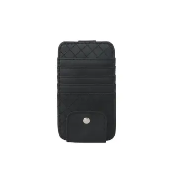 

Car Clip CD Storage Box PU Leather Holder Note Clip Card Holder Business Card Holder