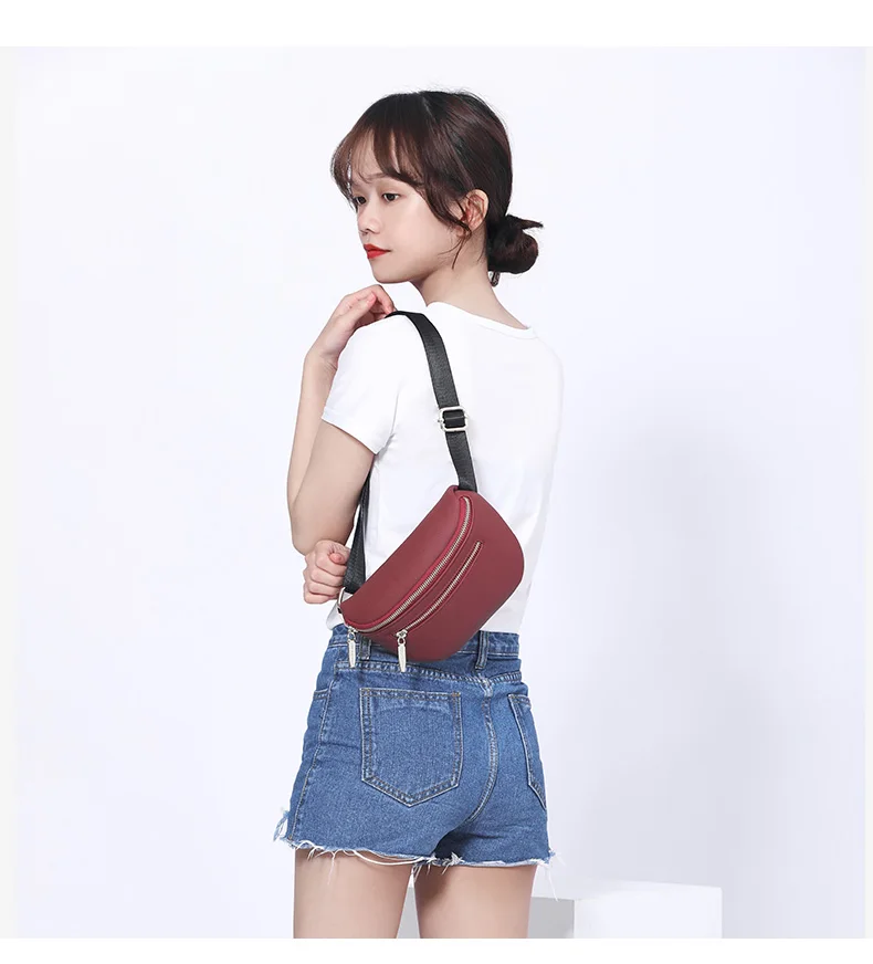 Multi-functiona Women's Fanny Pack Shoulder Bag and Chest Bag Female Belt Sac Women Waist Bag High Quality Ladies Bolsa