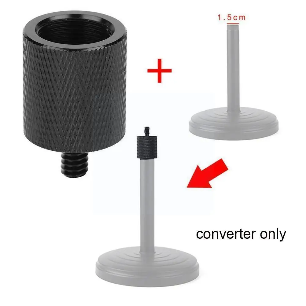 Black Metal Cnc Machining 5/8 To 1/4 Adapter Screw Holder Short Mini Conversion Microphone R7h4 - ANKUX Tech Co., Ltd