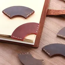 Веерообразная Закладка ручной работы из кожи для чтения, маркировочные аксессуары, угловая Закладка, подарок для любителей книг, читателей, учителя LX9A