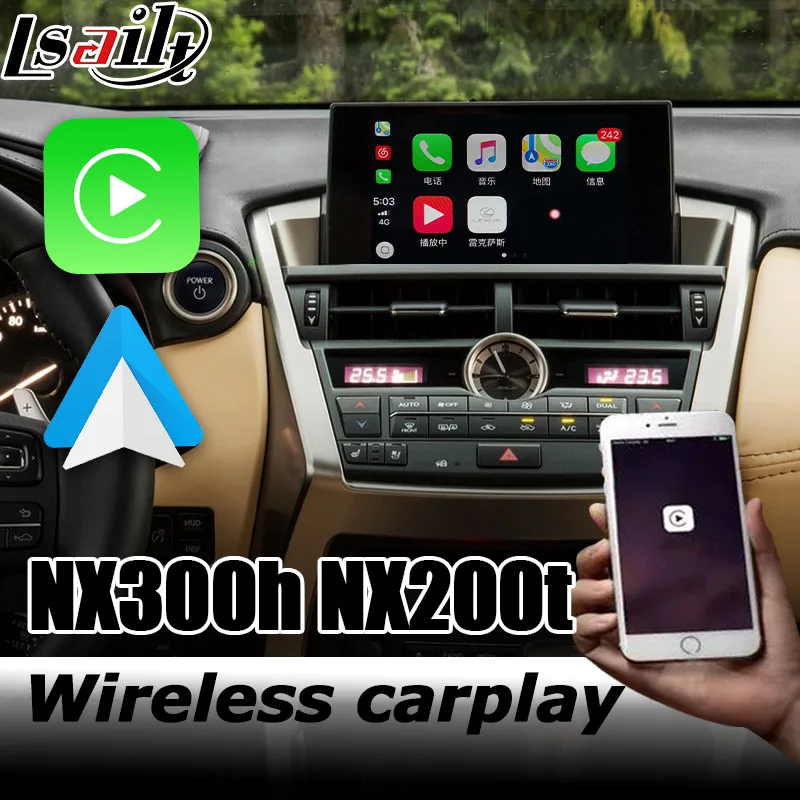 Wireless Carplay interface box for Lexus NX 2014 2019 video interface
