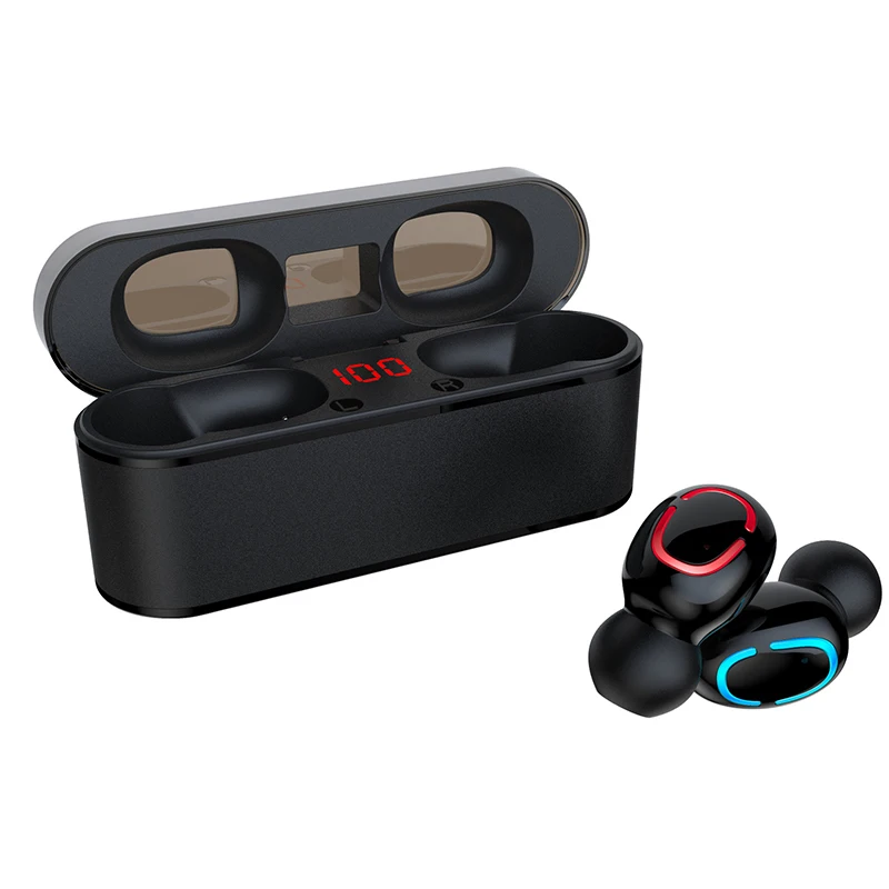 Q68 TWS Bluetooth 5,0 наушники IPX5 водонепроницаемые Беспроводные спортивные наушники-вкладыши с микрофоном зарядная коробка для мобильного телефона