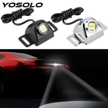

YOSOLO 1pc Car LED Eagle Eye Lights DC 12V Backup Camera Illumination System High Power Mini Auxiliary Reverse Light 6500K