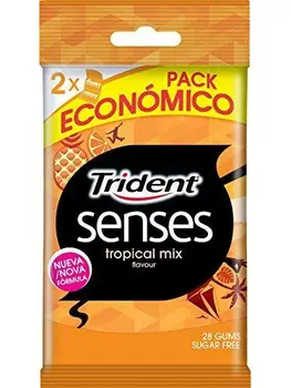 

TRIDENT - Senses Chicle Sabor Tropical Mix Paquete 2 Uds
