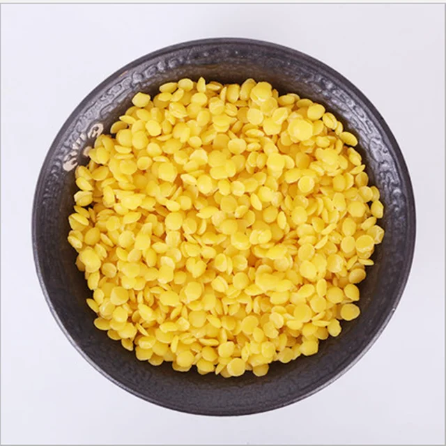 200g Pure Natural Beeswax Wax Candles Making Supplies 100% No Added Soy Wax Lipstick DIY Material yellow and white beeswax 2