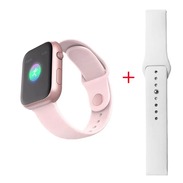 696 SX16 Смарт-часы для мужчин для Apple Watch пульсометр кровяное давление кислород фитнес Шагомер IP67 Водонепроницаемый умный Браслет - Цвет: P add White Strap