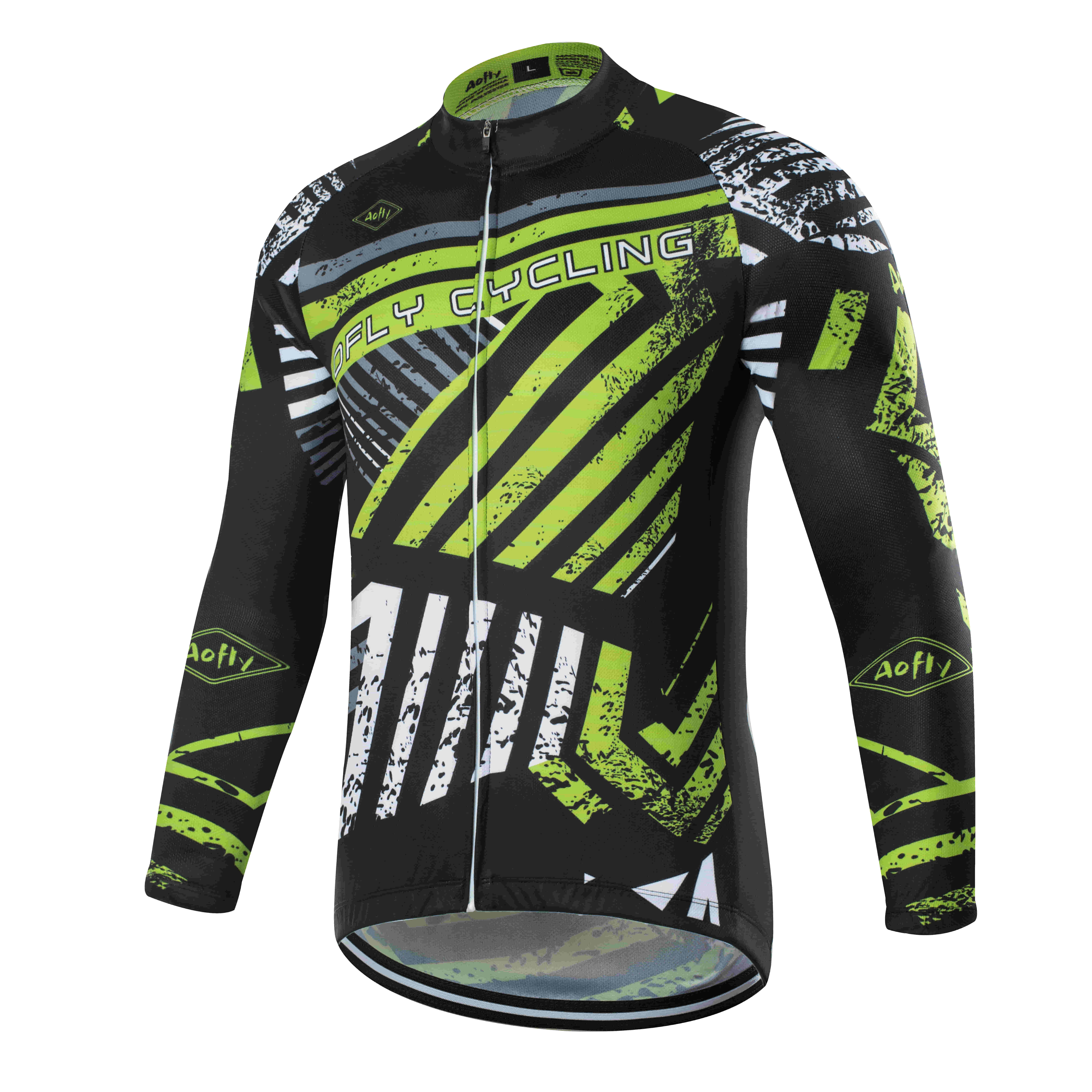 Thin long top Aofly Outono Manga Longa Camisa de Ciclismo MTB Bicicleta Ropa ciclismo Maillot Roupas de Ciclismo Roupas de Bicicleta Спортивная одежда - Цвет: Thin long top