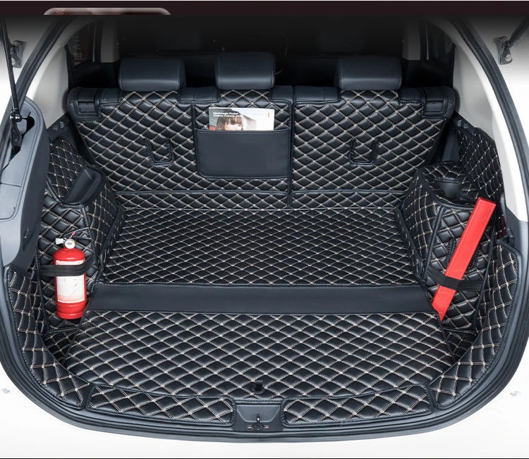 Leather For Mitsubishi Outlander 4WD 2WD 2013 2014 2015 2016 2017 2018 2019 2020 2021 Trunk mat mats Rug Carpet Accessories Leather For Mitsubishi Outlander 4WD 2WD 2013 2014 2015 2016 2017 2018 2019 2020 2021 Trunk mat mats Rug Carpet Accessories