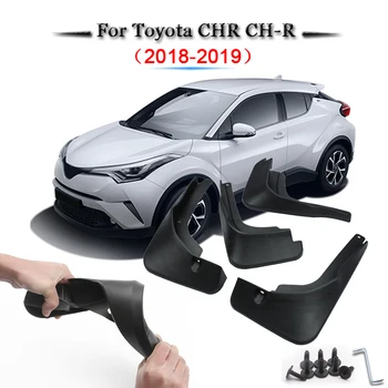 

Car Styling ABS Car Mud Flaps Splash Guard Mudguard Mudflaps Fender External Cover Car Accessories For Toyota CHR CH-R 2018 2019