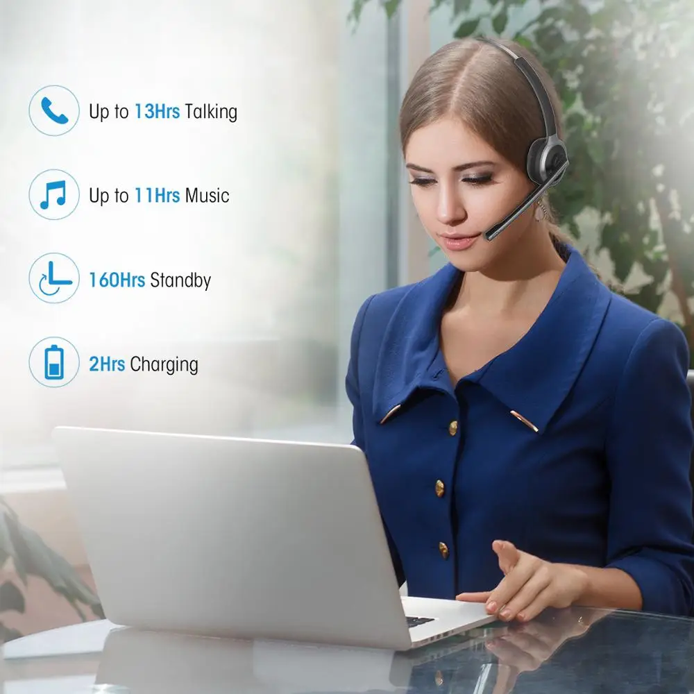 MPOW профессиональная Bluetooth беспроводная гарнитура для водителей без рук со