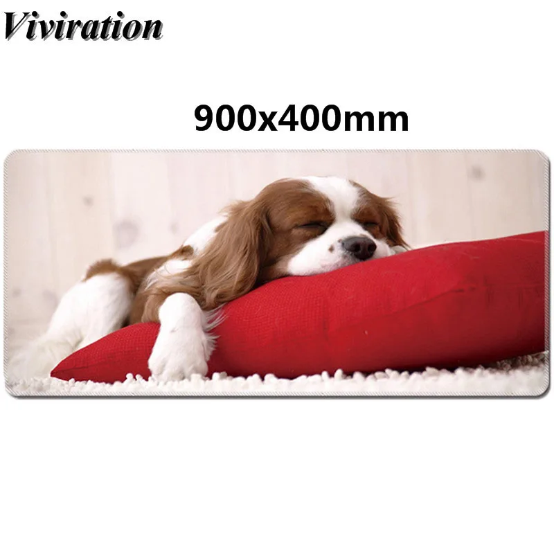 

11.11 Hot 90*40CM Big Gamer Keyboard Mat Pad XL Table Protect Gaming Mouse Pad Mat Dog Print Fashion Casual Rubber Desk Mousepad