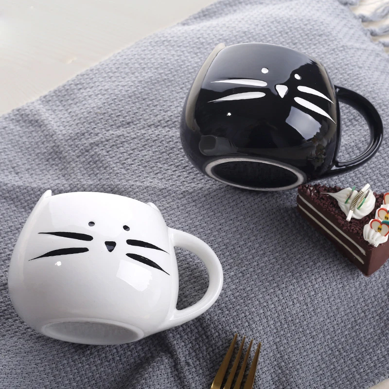 Мультяшная кружка с животными, 3d цветная кофейная чашка корги, керамическая чашка с кошкой, чашка с молоком, рождественские подарки