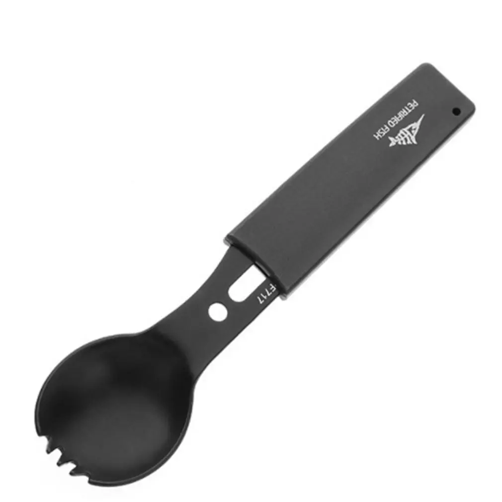

Multi-Purpose Camping Utensils Tool Stainless Steel Camping Spoon Fork Knife Combo Tableware Outdoor Survival Tactical Spork