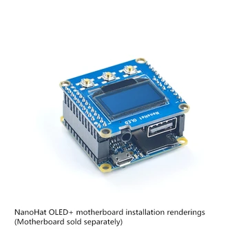 

NanoHat OLED Python Programming Driver Open Source Support NanoPi NEO NEO2 Air etc. with 3.5mm Audio Interface Socket