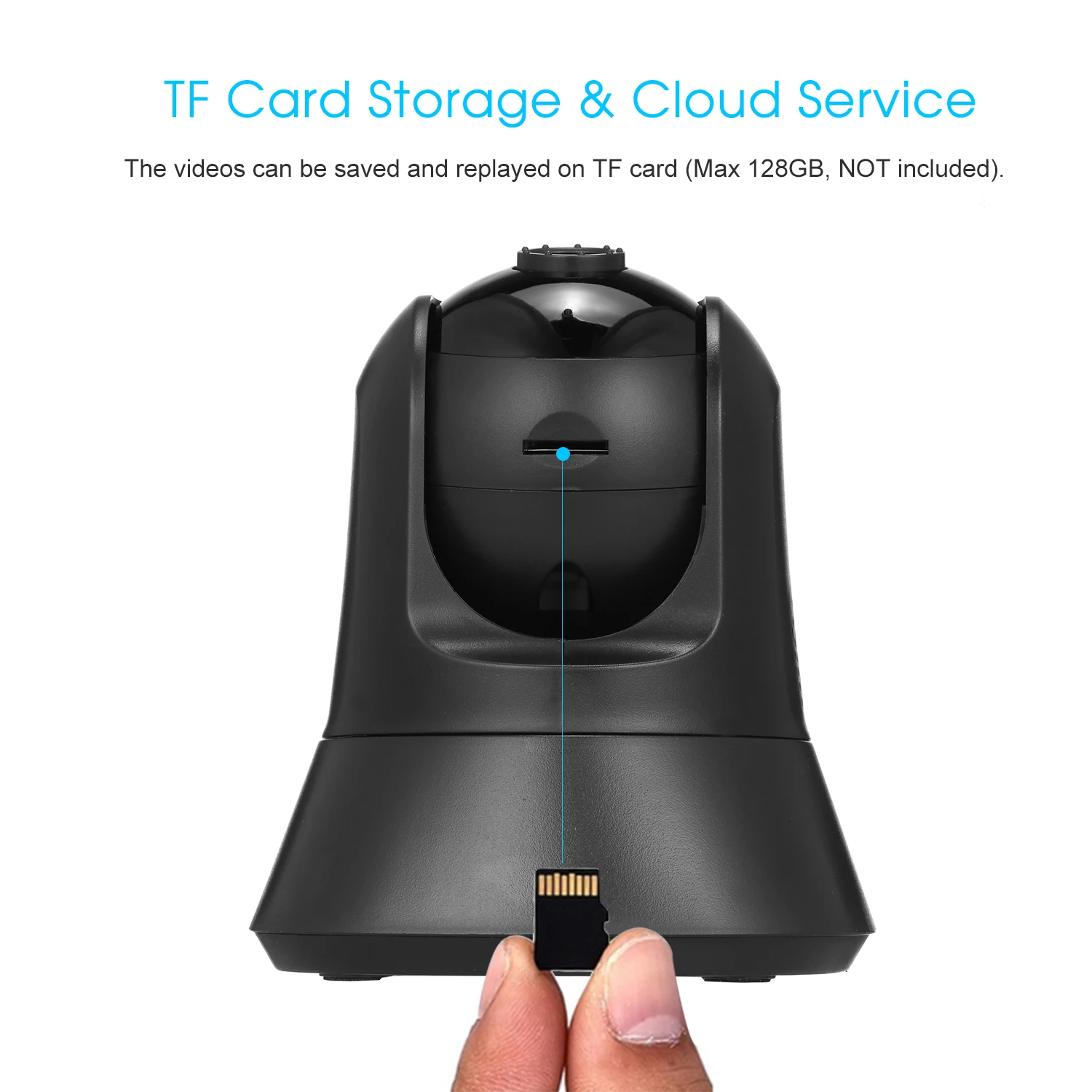 Wireless 1080P IP Camera WiFi Security Surveillance Camera Baby Monitoring Nanny Elder Pet Pan/Tilt P2P APP Connection Audio