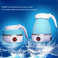 saengQ Travel Household Folding Kettle Silicone304 Stainless Steel  Portable Kettle Compression Foldable Leakproof 600ml 2