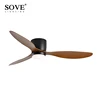 SOVE Modern White Ceiling Fan With Led Light Ceiling Light Fan Ceiling Fans With Lights Led Fan Lamp Remote Control 6