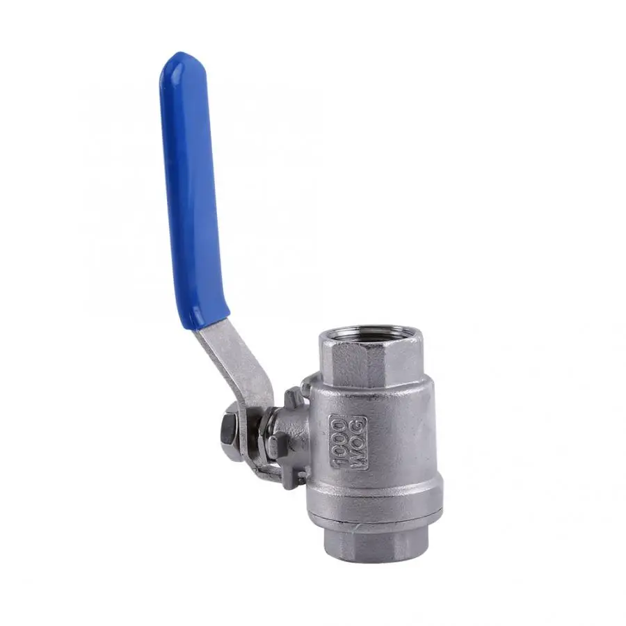1/2 IN NPT Ball Valve Full Port 2 Way Rotary Lever Stainless Steel SS304 Two Ball Valve WOG1000 Thread Water Switch
