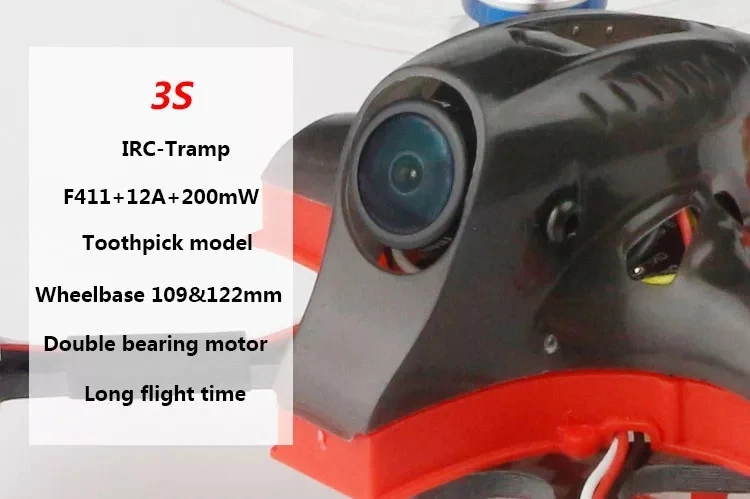 Стиль KINKONG/LDARC AK103 109 мм 3S 2,5 дюймов зубочистка FPV гоночный Дрон PNP/BNF F4 FC 12A Blheli_S ESC 25~ 200mW VTX Runcam