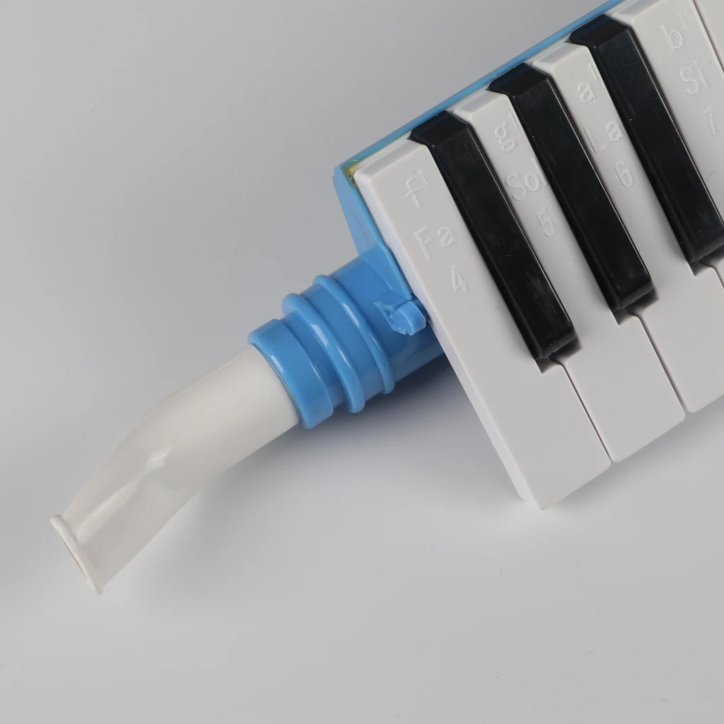 Blue Melodica Piano 27 Key Flute Blow-organ Educational Instruments