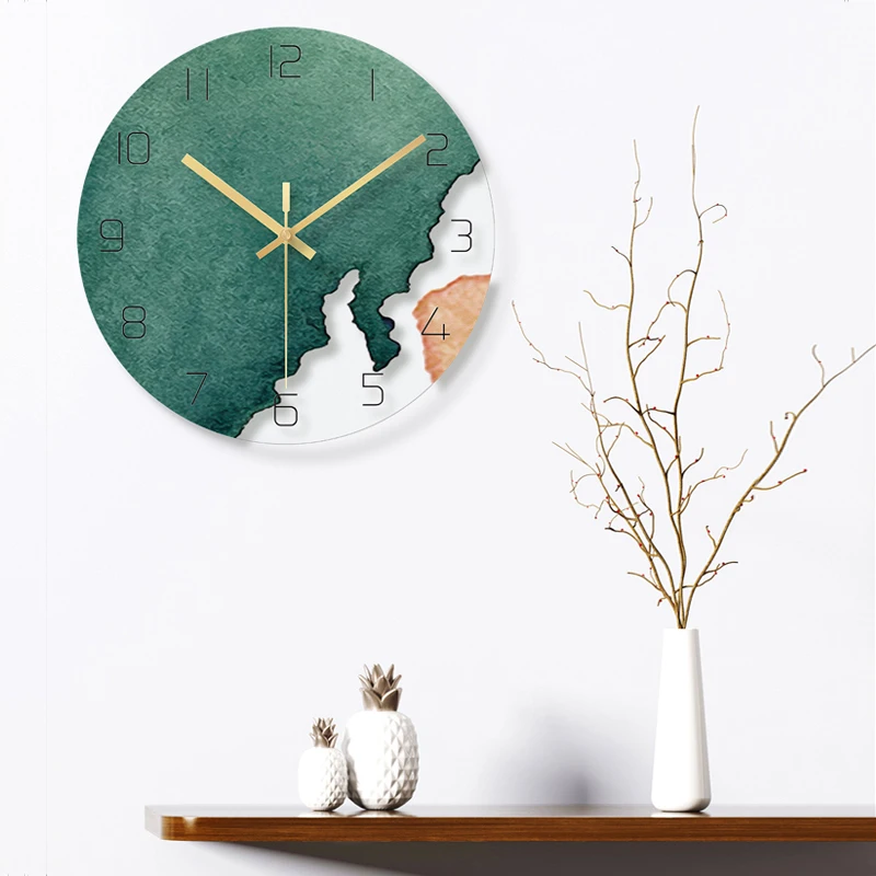 Креативные бесшумные настенные часы для гостиной кухни дома художника идеи