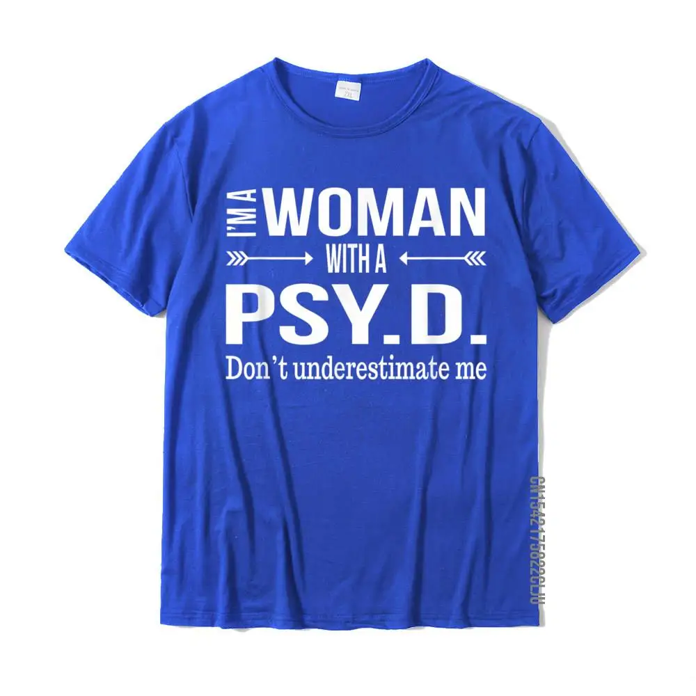 Normal T-Shirt Family O Neck Printed On All Cotton Men Tees Summer Short Sleeve Tee-Shirt Wholesale Funny PsyD Gifts Women Doctorate Psychology New Psychologist T-Shirt__30889 blue