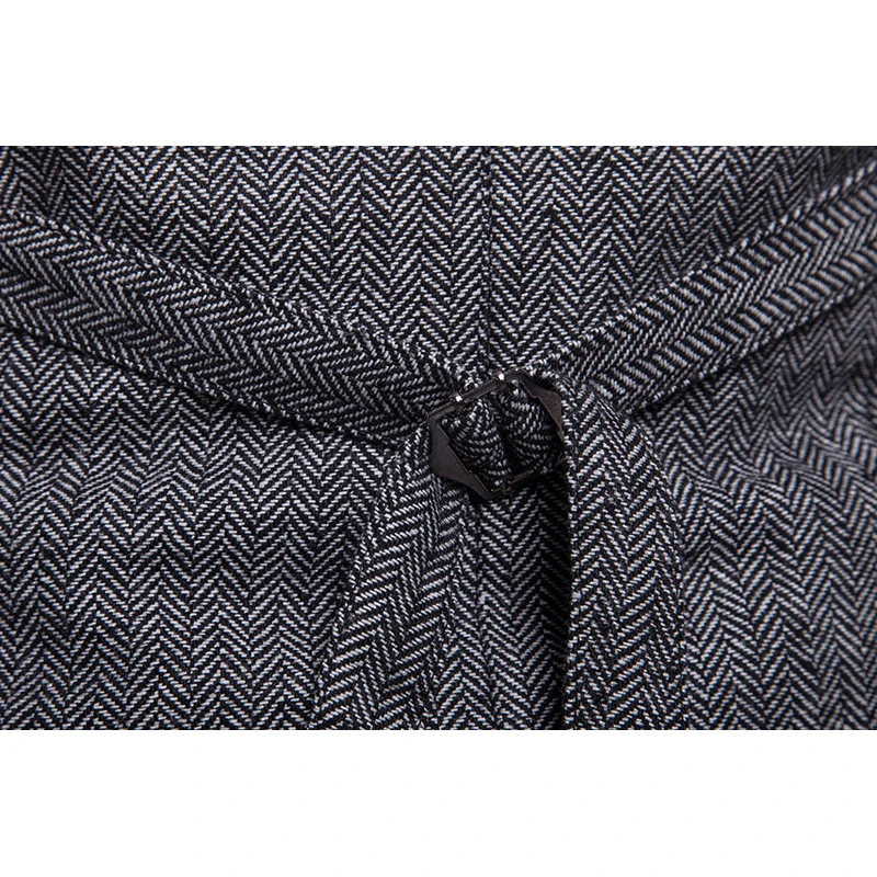 Shenrun мужские жилеты осень черный и белый хаки Черный Елочка жилет весна зима