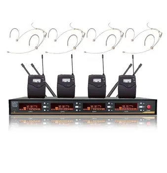 

Wireless Headset Microphone Stage Diversity UHF Professional Lapel Handheld Cordless Microphones For Church Theater Meeting