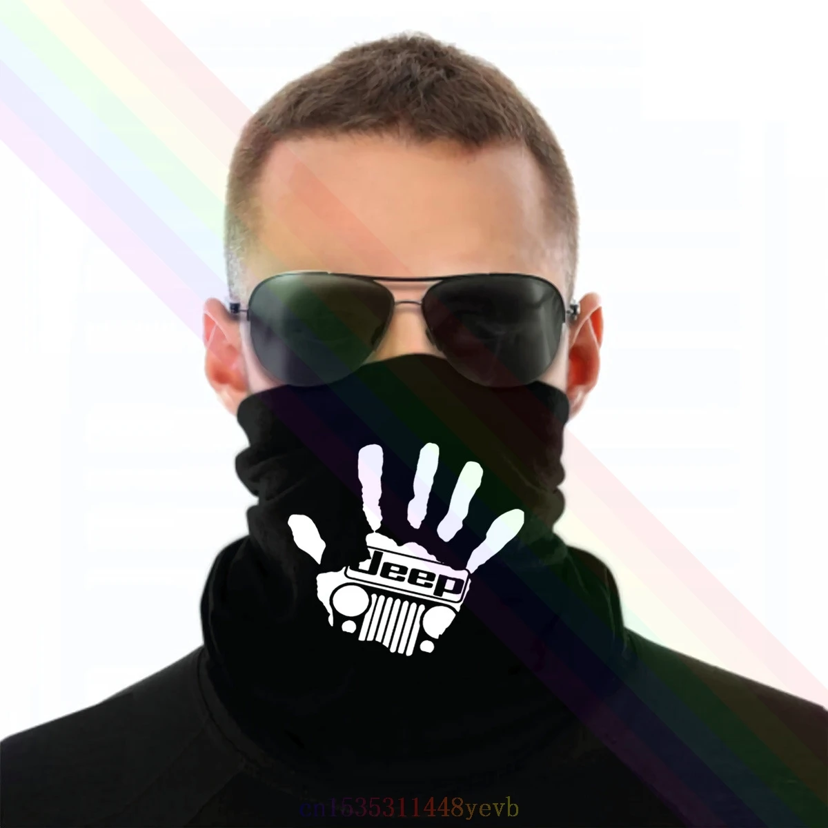 Lifestyle Graphix джипов волна отпечаток гриль для клуба больших и высоких людей повязка