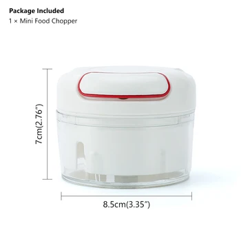 

Garlic Hand Held Fruit Chopper Press Food Chopper Processor Quick Hand Pull Mini Meat Grinder Chopper Mixer Vegetable Chopper