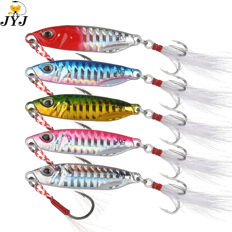 

Metal Jig Fishing Lure10g 15g 20g 30g Bass Fishing Bait Tackle Trout Jigging Lure Jigs Saltwater Lures Trolling Hard Bait