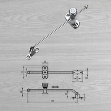 Высококачественный нержавеющий стальной шкаф для одежды, домашняя опорная штанга, промышленная коробка для шкафа, ограничительное устройство, Аппаратные аксессуары