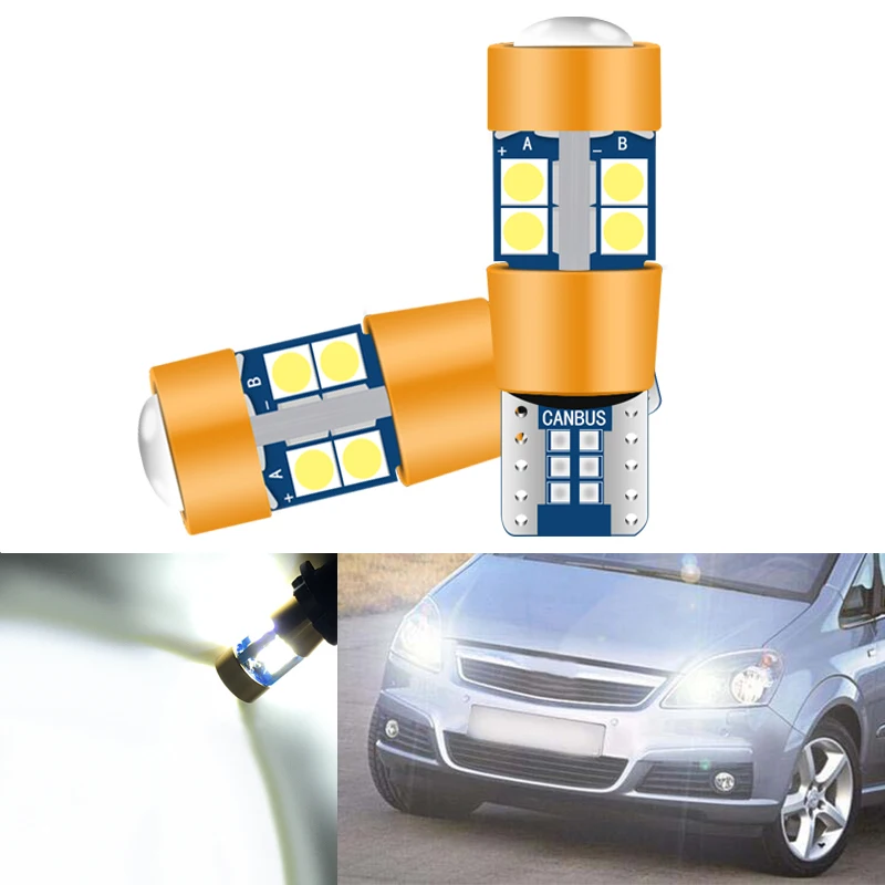 2x Canbus T10 W5W 168 194 светодиодсветодиодный Габаритные парковочные огни для Opel Zafira A B