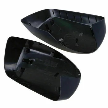 

2pcs Rearview Mirror Cover Matte Black Rearview Mirror Pair Cover Plastic 51167078360