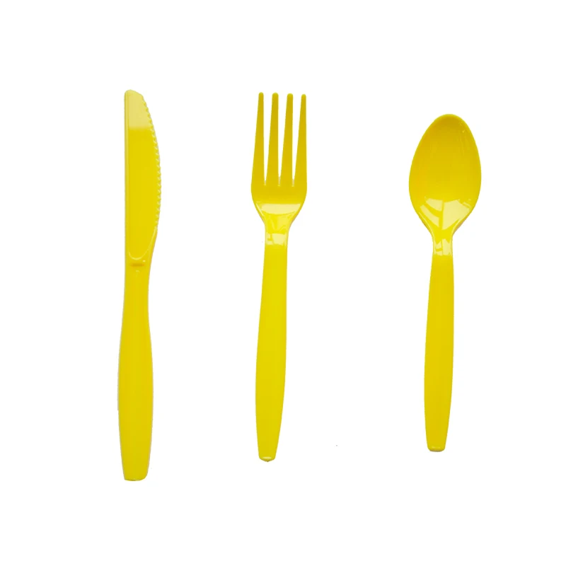 

30Pcs/pack(10sets) Plastic Cutlery Tableware for Wedding Birthday Party Fork+Spoon+Knife Sets Tableware Decoration Supplies Eco