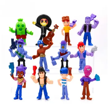 

Original Brawler game cartoon star hero figure model LOLS Spike Shelly Leon PRIMO MORTIS Surprise doll kawaii for Boy kids Toys