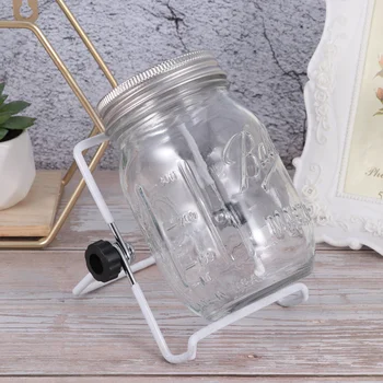 

3PCS Glass Sprouter Jars Wide Mouth Mason Jars Seed Sprouting Jar Kit for Home Kitchen Garden (450ml with Lid and Rack)