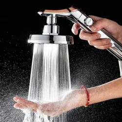 Bathroom Shower Head Adjustable Shower Head Hand Shower High Pressure Water Saving One Button To Stop Water Shower Heads E11795