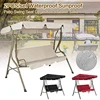 Patio Swing Cushion Cover Set Swing Canopy Cover & 3 Seat Swing Seat Cover Replacement Protection Cover Courtyard Furiture Cover ► Photo 1/6