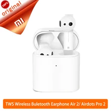 Оригинальные беспроводные наушники Xiaomi Air 2 TWS Bluetooth 2 LHDC HD 14,2 мм с двойным микрофоном ENC автоматическая пауза управление нажатием Airdots Pro 2