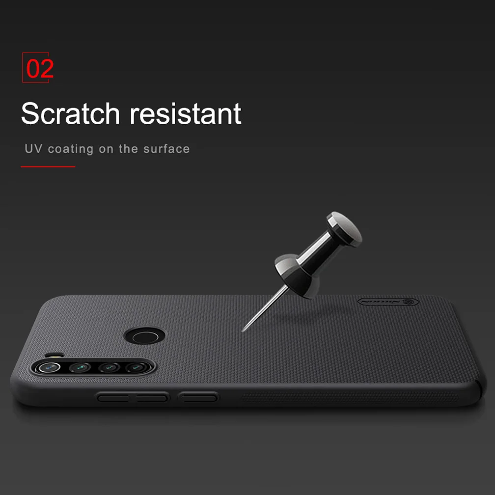 Для Xiaomi Redmi Note 8T чехол Nillkin матовый щит жесткая задняя крышка из ПК для Xiaomi Redmi Note 8T защитный чехол