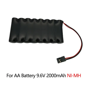 

9.6V 2000mAh NI-MH Rechargeable AA Battery Pack with Tamiya Connector for RC Toy Car Boat Two Wires Plug Battery