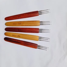 Косички cкручивание плетение волос Twist weaving пришить потянутый вязальный крючок бамбуковый дредлок Инструменты парик Наращивание волос Плетеный вязаный крючком игла