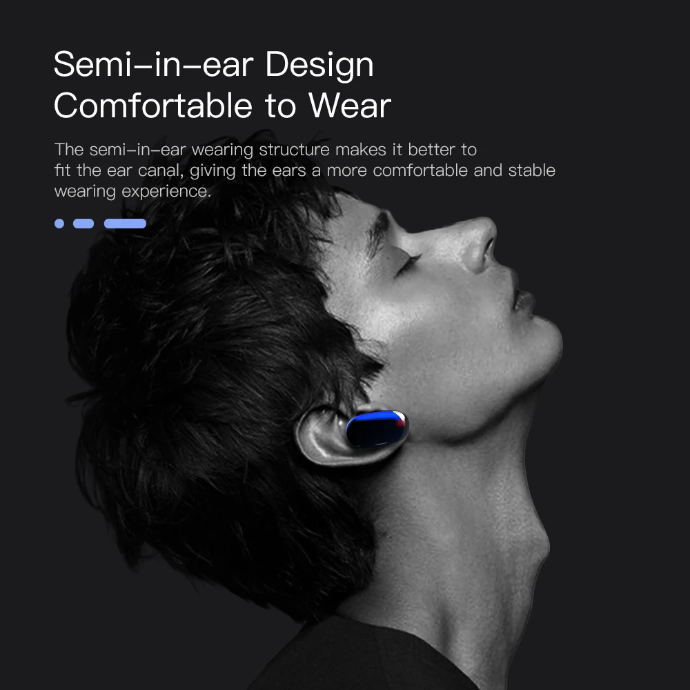 KEJI Bluetooth 5,0 беспроводные наушники Беспроводные наушники с сенсорным управлением 3D стерео с шумоподавлением Игровые мини спортивные наушники с микрофоном наушники беспроводные