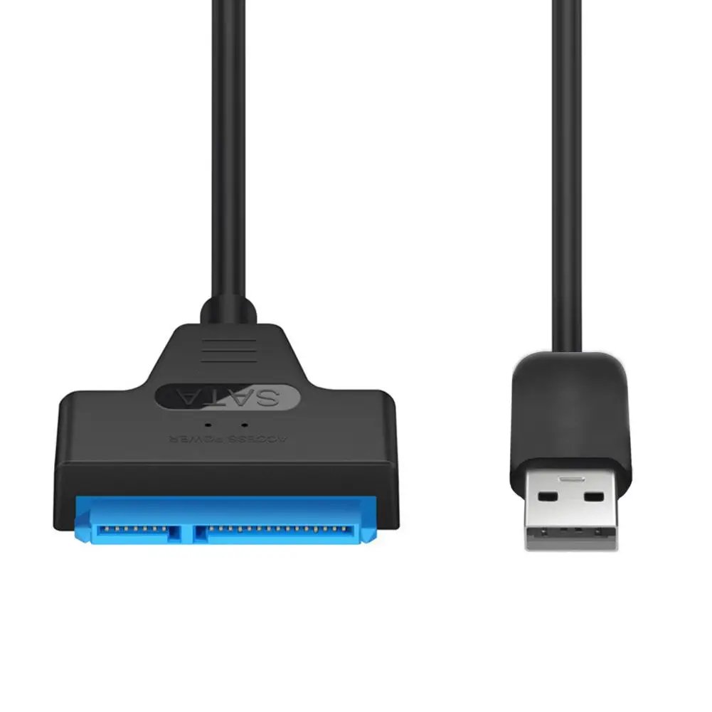 USB to SATA 22pin Cable Adapter for 2.5in HDD SSD - Converter Line for Hard Disk Drives and Solid State Drives Description Image.This Product Can Be Found With The Tag Names Computer Cables Connecting, Computer Peripherals, Cord wire, PC Hardware Cables Adapters