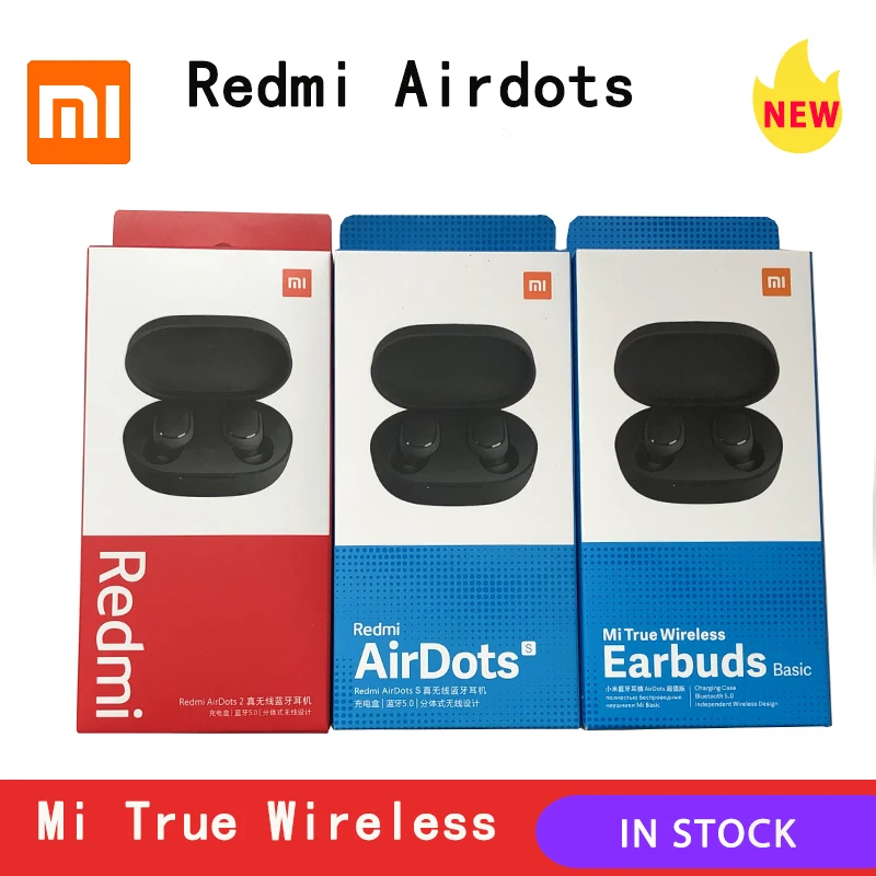Беспроводные наушники Xiaomi Redmi AirDots 2 6 шт. TWS левый и правый режим низкого задержки Bluetooth 5 0 гарнитура
