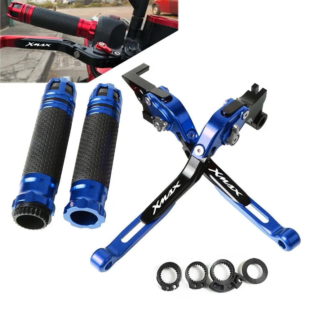 

Motorcycle Adjustable foldable Levers Brake Clutch Levers Handlebar Hand Grips ends XMAX For Yamaha XMAX X-MAX 300 2017 2018