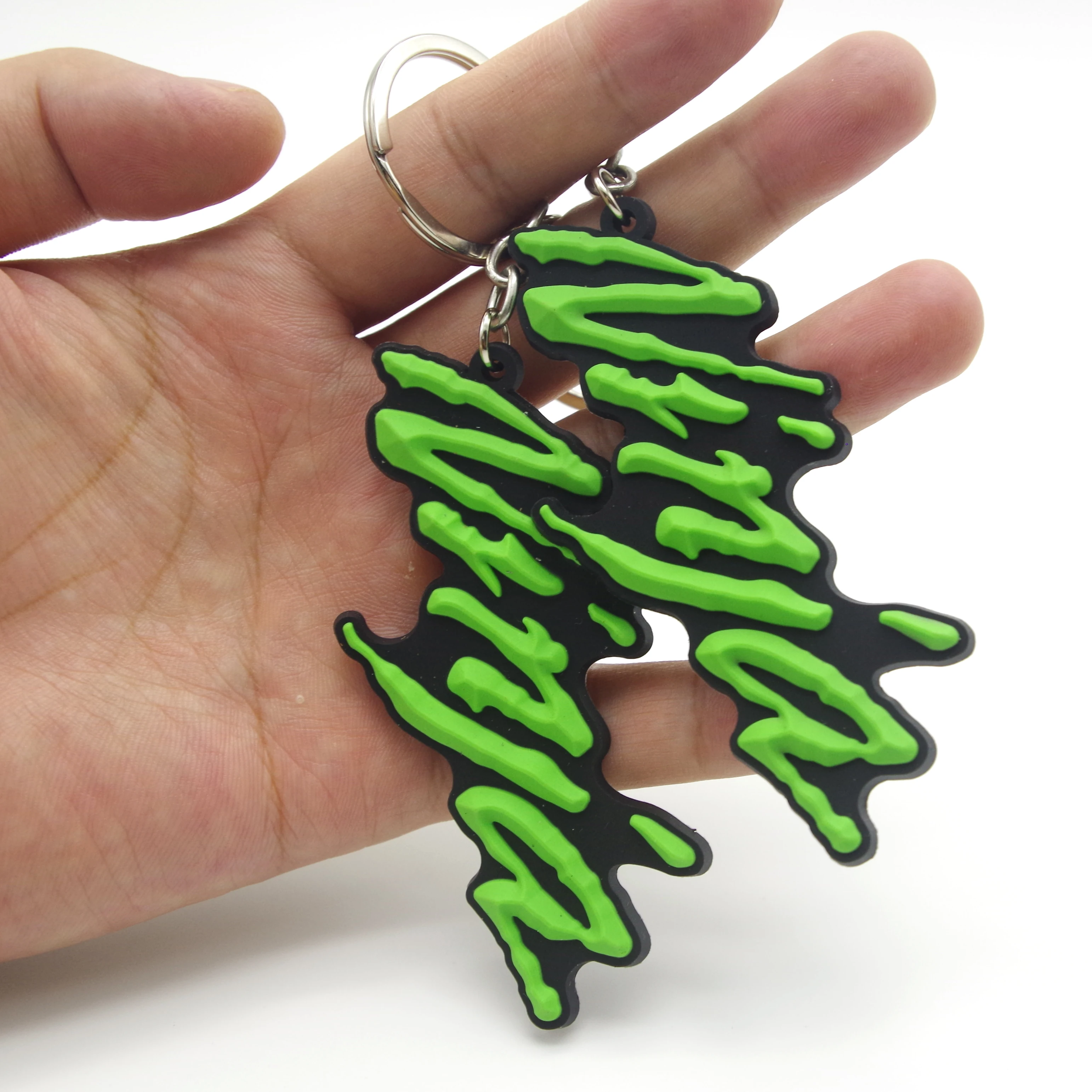 For Kawasaki Ninja 200 300 400 ZX6R ZX9R ZX10R ZX12R 650r ZRX ZZR Motorcycle Key Chain 3D Rubber Keyring key ring llavero moto | Автомобили
