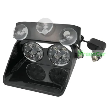 

1pcs 24W High Power LED Windshield Warning Light Car Flash Strobe Police Lights Truck Beacons Emergency Signal lamp 12V 24V